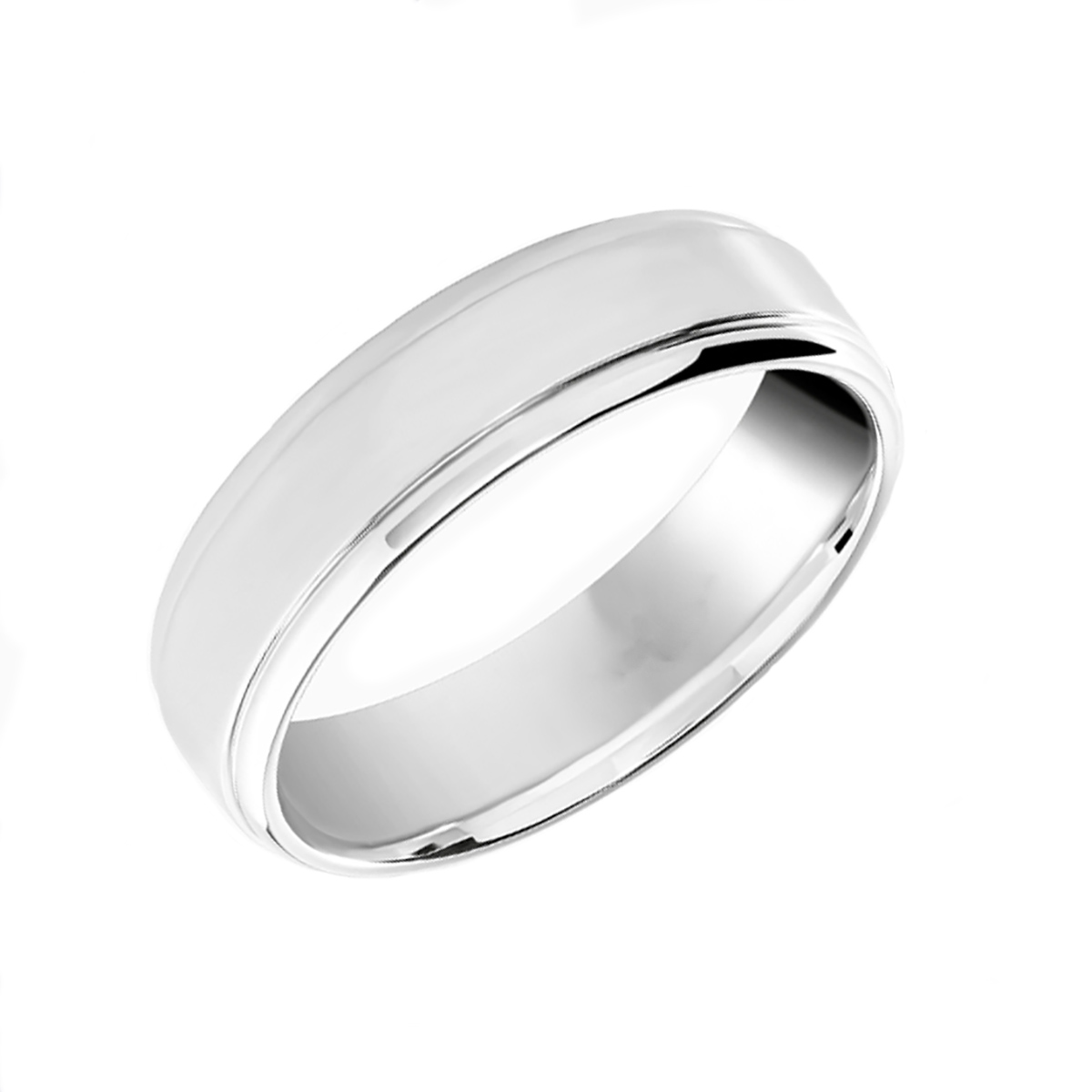 gents platinum satin textured wedding ring