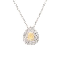 yellow diamond pendant