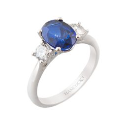 sapphire and diamond ring