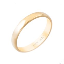 18ct yellow gold wedding ring for her