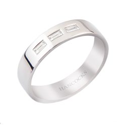 gents baguette cut diamond wedding ring