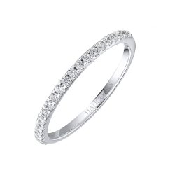 platinum ladies diamond set wedding ring