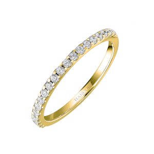 yellow gold diamond set wedding ring