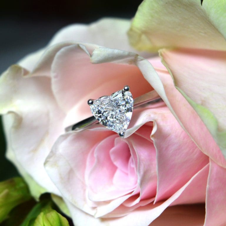 Heart Cut Diamond Engagement Ring