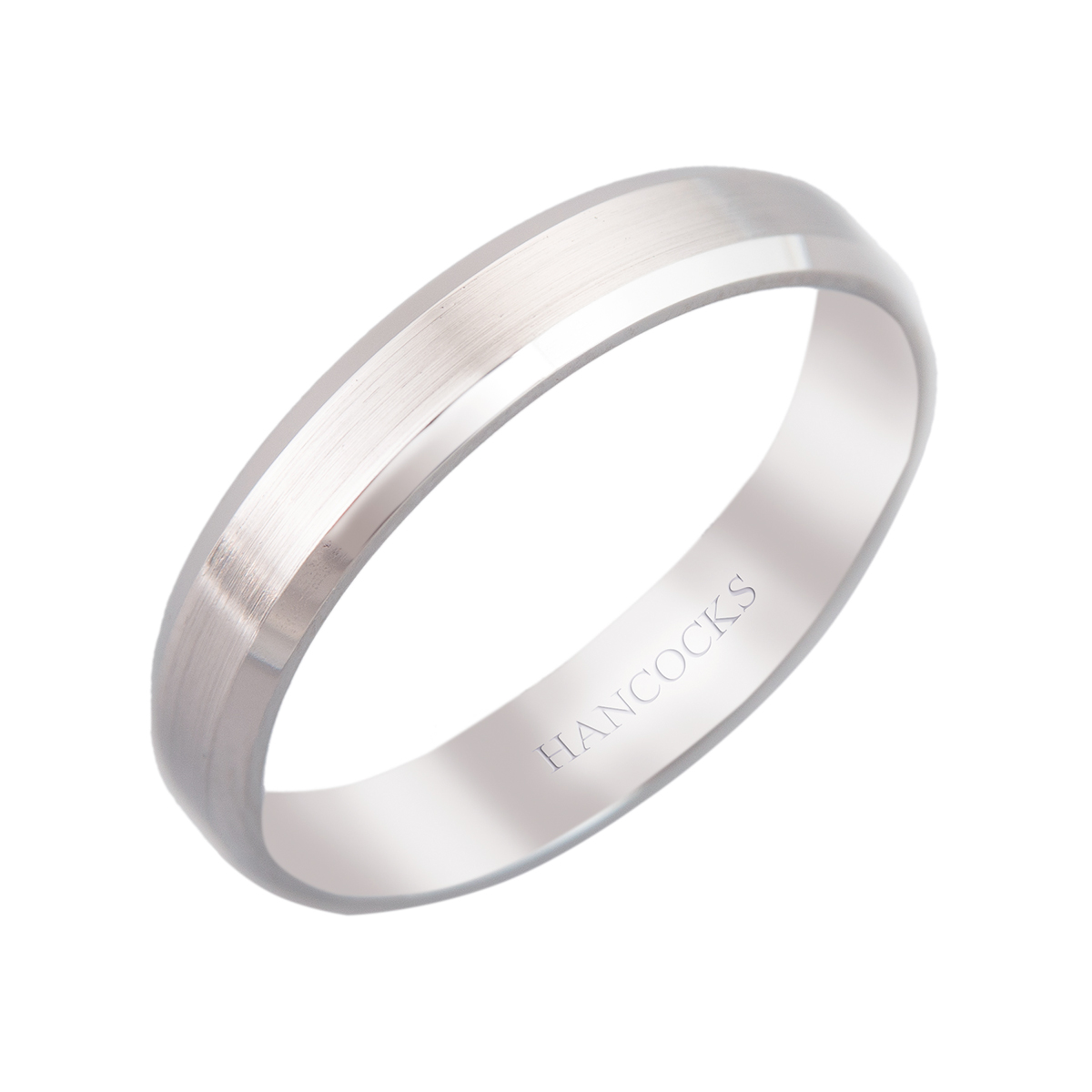 platinum gents 4 mm wedding ring
