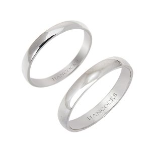 classic platinum matching wedding rings