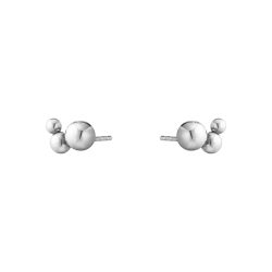 moonlight grapes silver ear studs