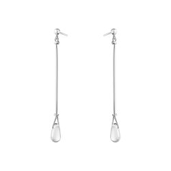 Georg Jensen silver and rock crystal drop earrings