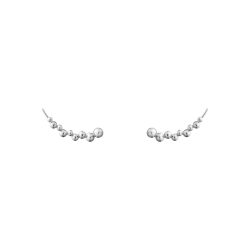 silver georg jensen moonlight grapes cuff earrings