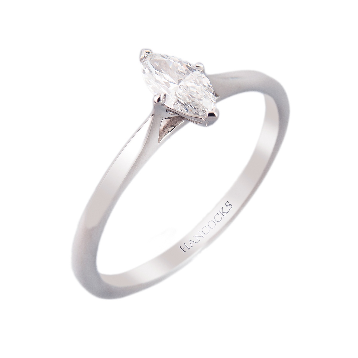 marquise cut diamond ring in platinum