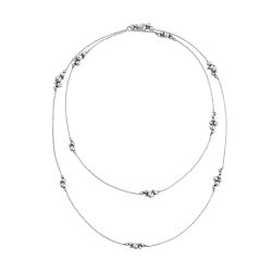 Moonlight Grapes silver sautoir