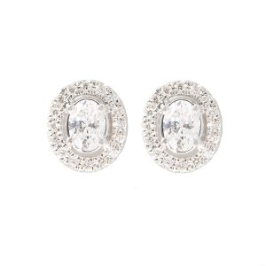 diamond cluster studs