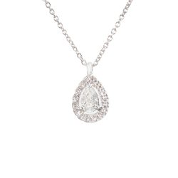 pear cut diamond pendant