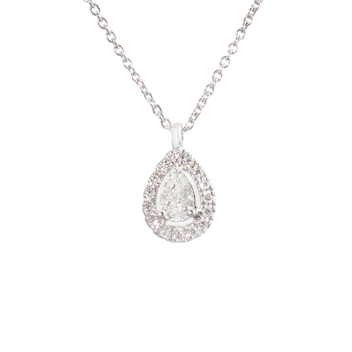 pear cut diamond pendant