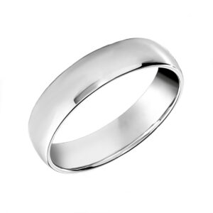 polished gents plain wedding band