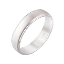 platinum machine patterned gents wedding ring