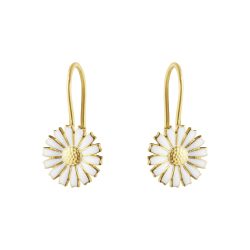 Georg Jensen silver and gold plated Daisy earhooks