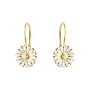 Georg Jensen silver and gold plated Daisy earhooks