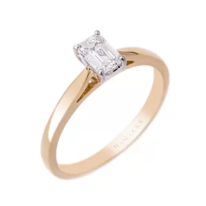 emerald cut diamond ring
