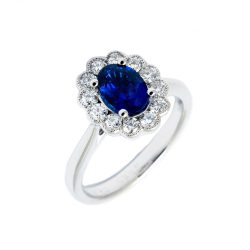 sapphire-and-diamond-cluster-ring