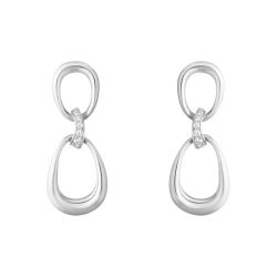 diamond set Georg Jensen Offspring earrings