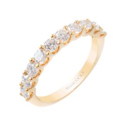 10 stone brilliant cut diamond eternity ring