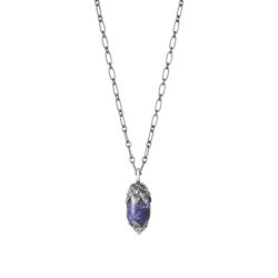 silver and sodalite Georg Jensen pendant