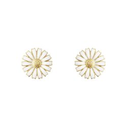 Georg Jensen Daisy gold plated earrings