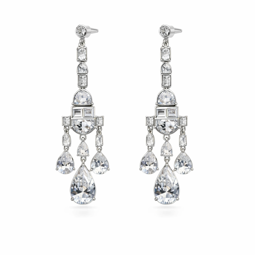 Queens Greville Diamond Earrings