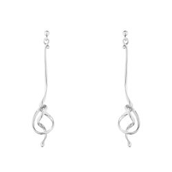 Forget me knot silver Georg Jensen earrings
