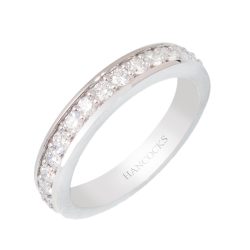 platinum diamond-set eternity ring