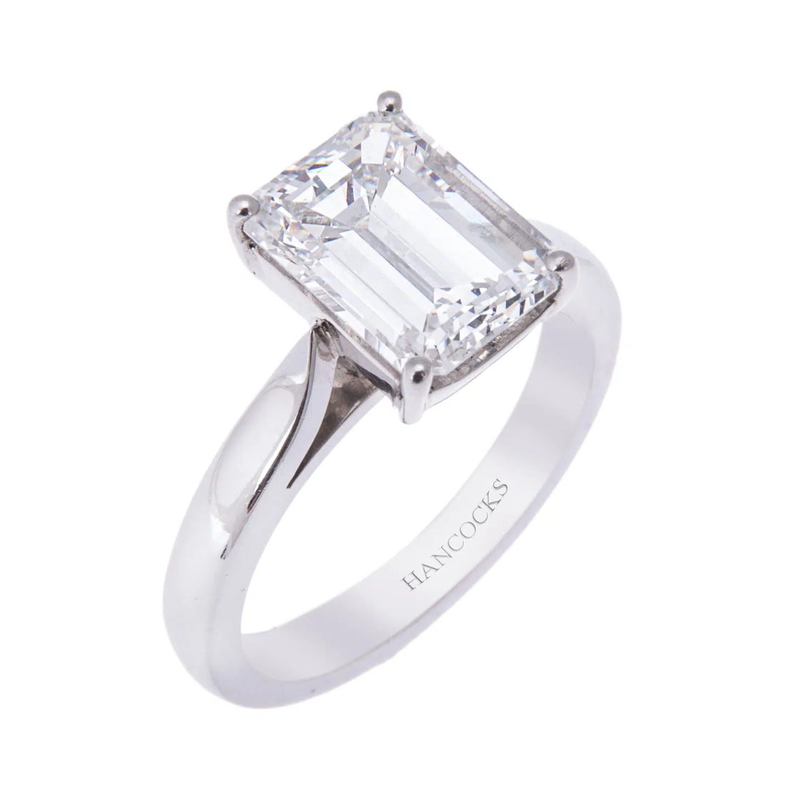 Emerald Cut Diamond Single Stone Ring