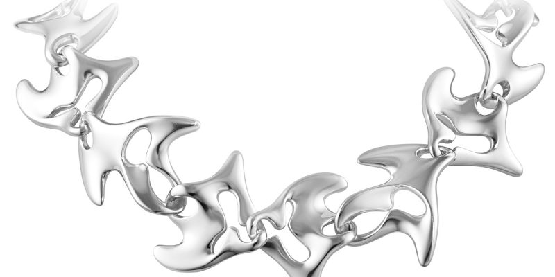 Georg Jensen sterling silver Archive necklace