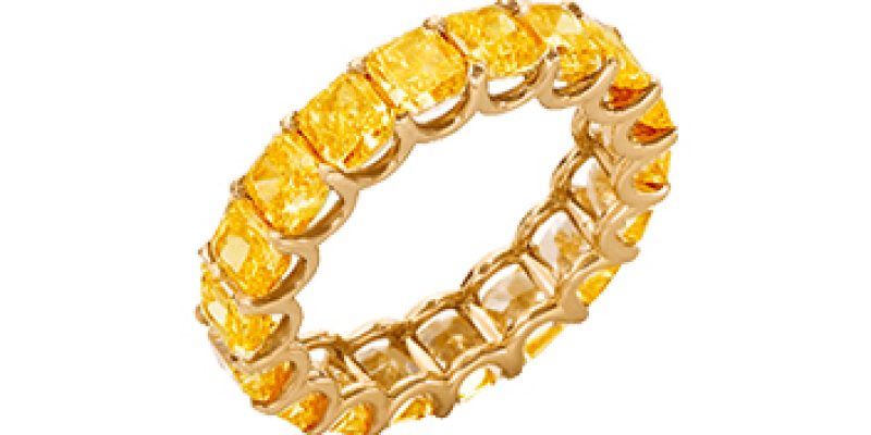 Intense Yellow Diamond Full Eternity