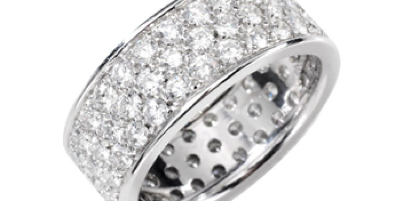 Gents 3-Row Diamond Band