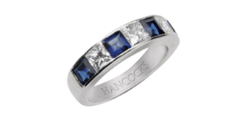 Sapphire and Diamond Eternity Ring
