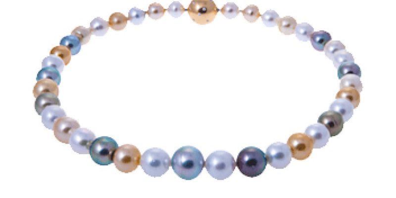 Multi Coloured Pearl Necklet