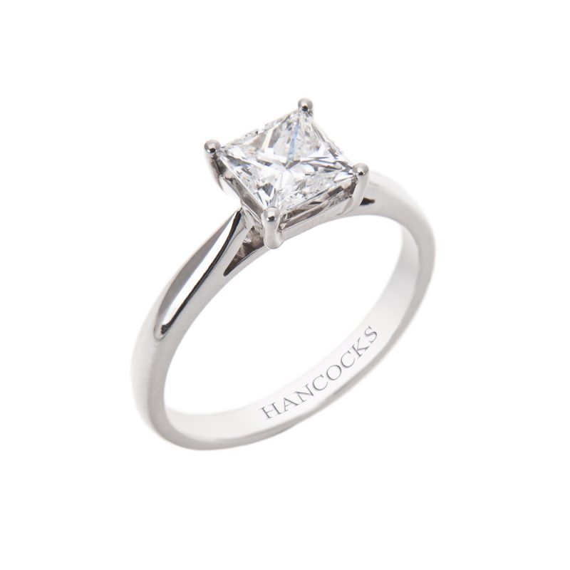 gia certificated 1 carat princess cut diamond ring 3H 40 800x800