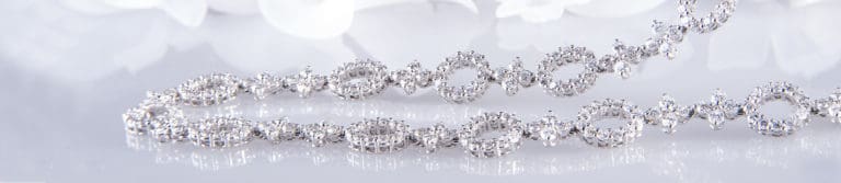 diamond pearl and gemstone necklaces in 18ct gold and platinum for her