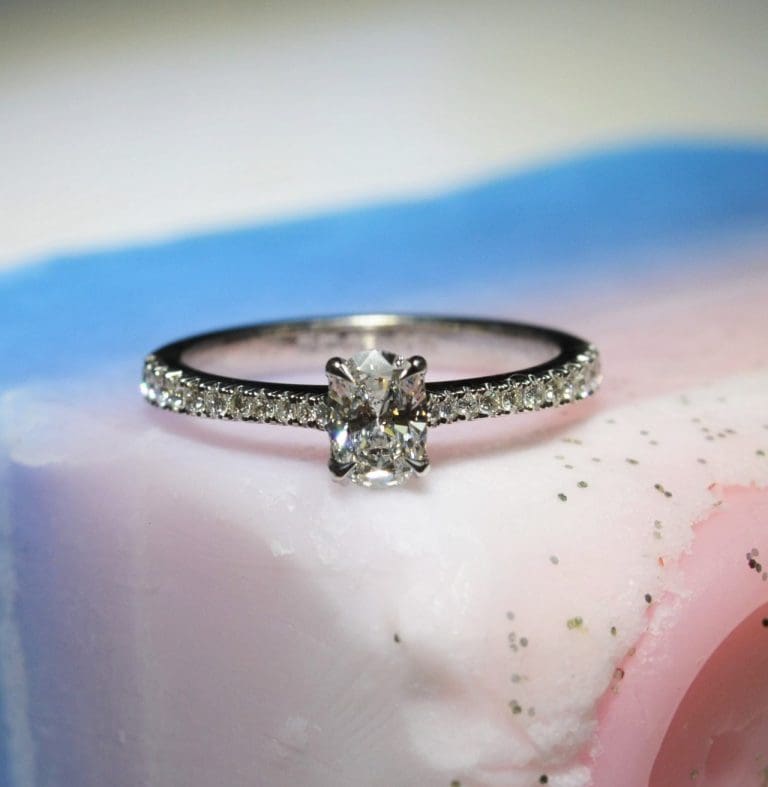 oval cut diamond engagement ring hancocks jewellers manchester