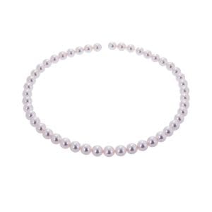pearl necklet with 18ct gold clasp fittings